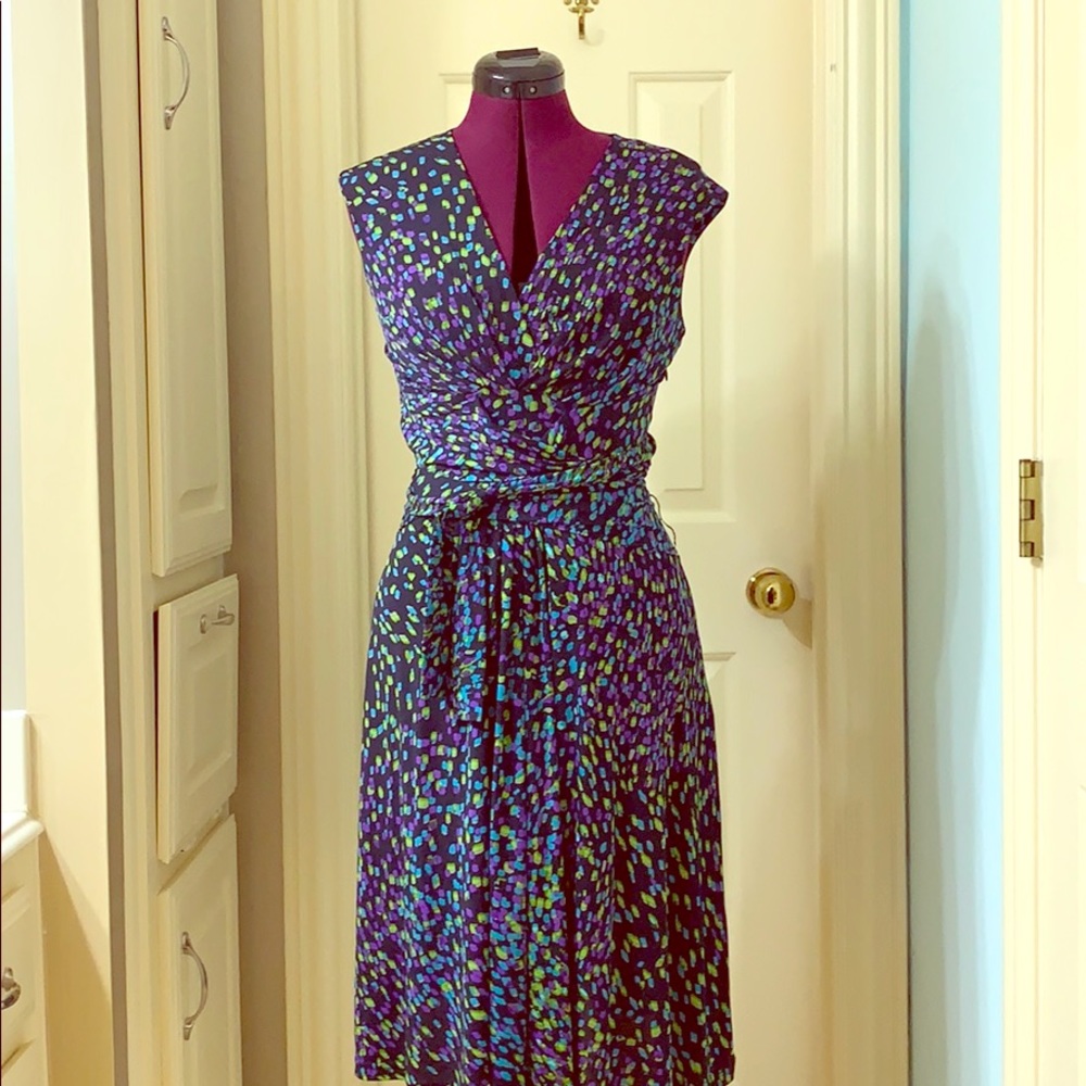 Faux wrap dress
